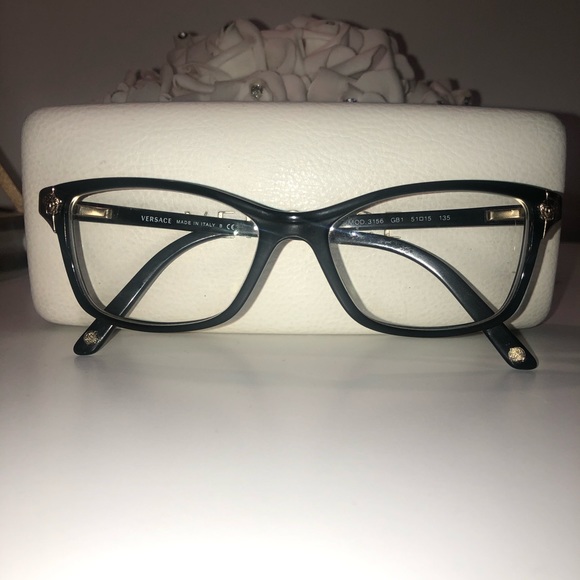 Authentic Versace Eyeglasses + Case - Picture 2 of 16
